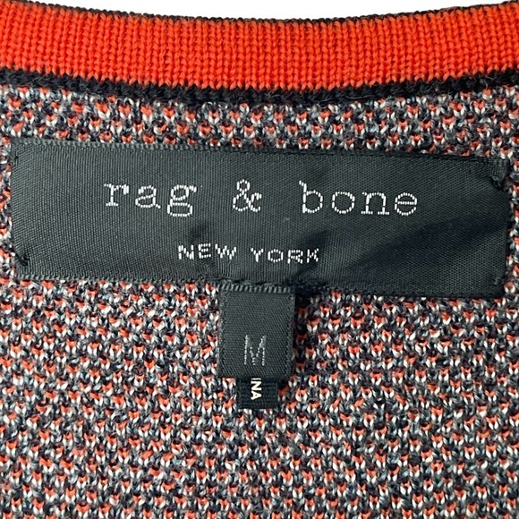 RAG & BONE | Mariah Houndstooth Long-Sleeve Merino Wool Sweater Dress | M - Picture 9 of 13